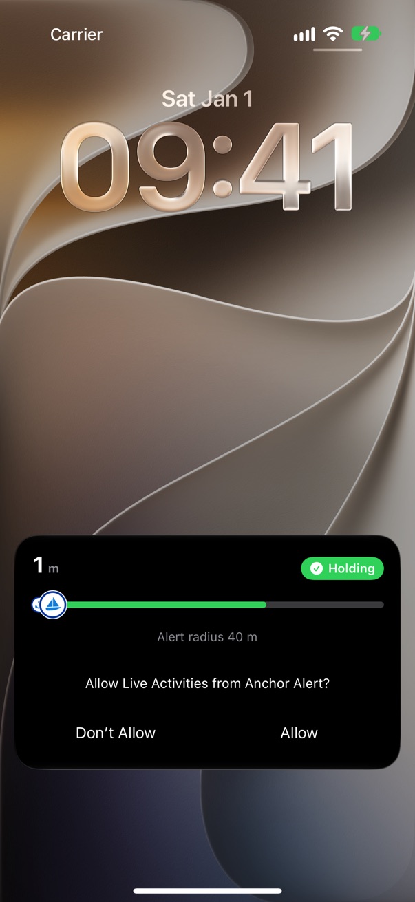 The Live Activity in Notification Center