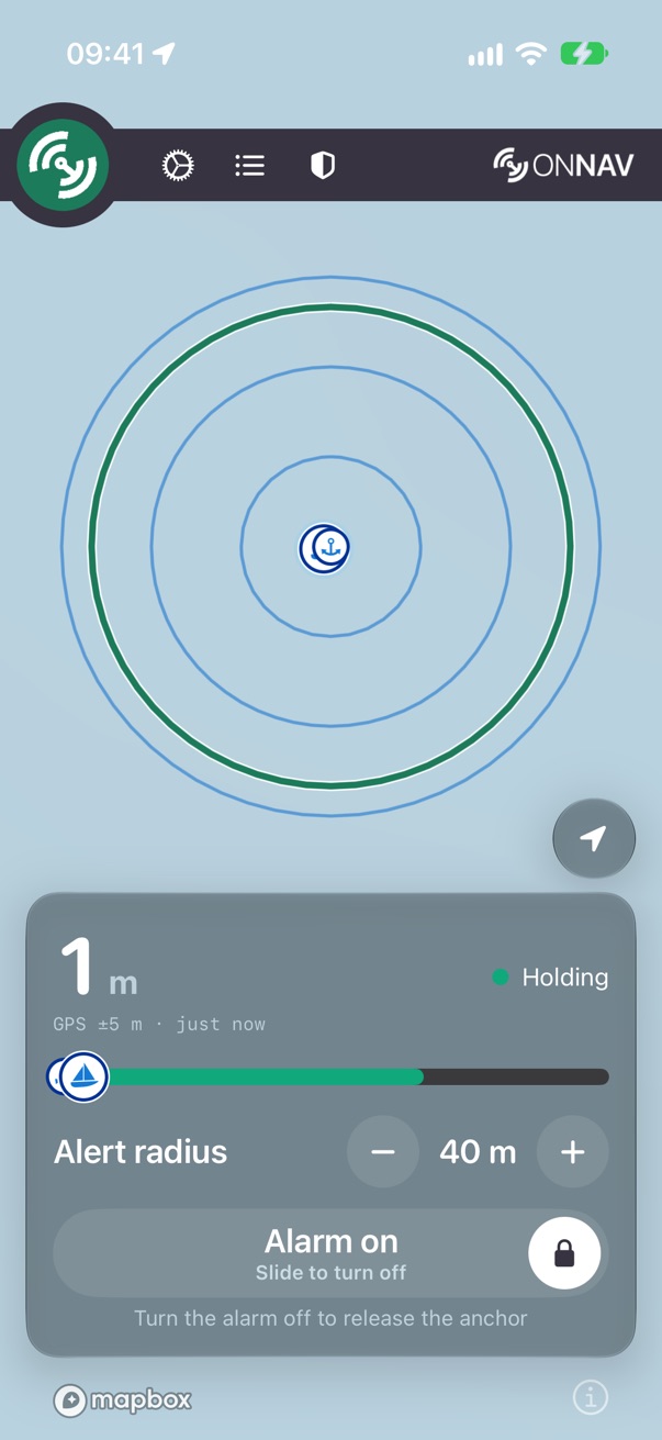 The alert radius widened to 40 m